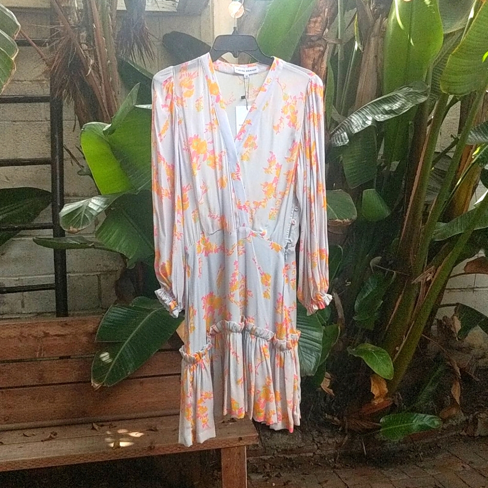 Karina Grimaldi Silk Lavender Dress